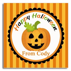 Halloween Pumpkin Favor Tags 