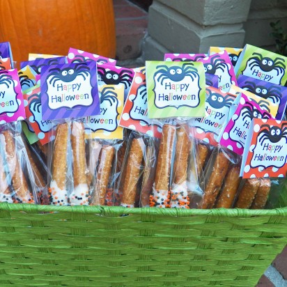 Halloween Party Favor Tent Style 2" Bag Toppers 