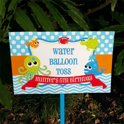 Under the Sea Yard Sign