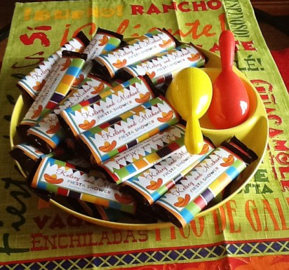 Fiesta Personalized Regular Size Chocolate Candy Bar Wrappers - Sombrero Collection