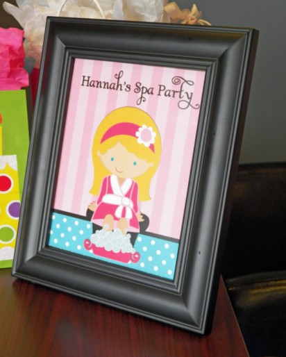 Spa 8x10" Party Sign - Spa Soiree Collection