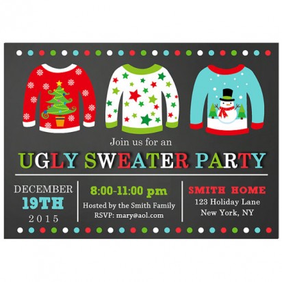 Ugly Sweater Party Invitation