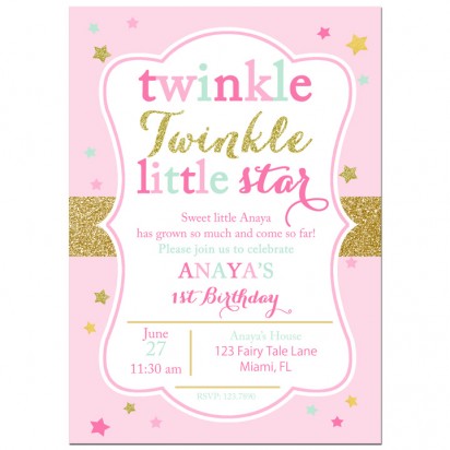 Twink Twinkle Little Star Invitation