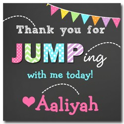 Let's Jump Party Favor Tag