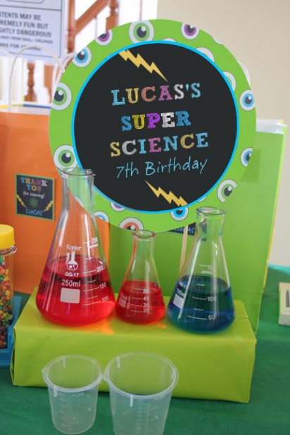 Super Science Centerpiece Topper