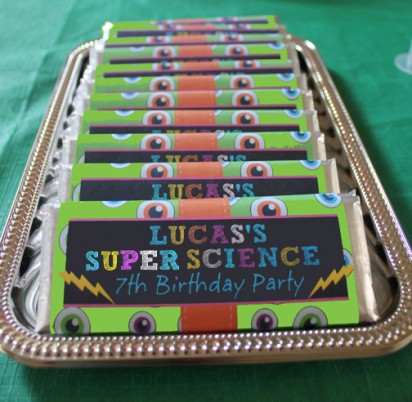 Super Science Chocolate Candy Wrappers