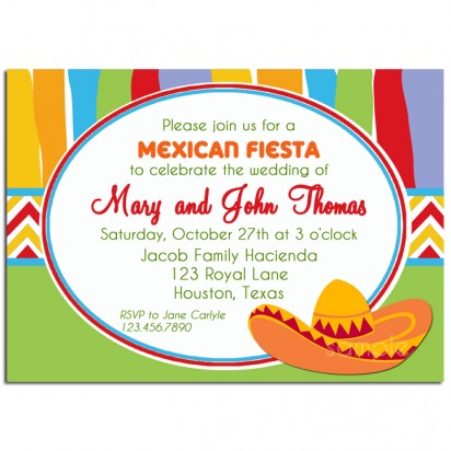Fiesta Invitation - Sombrero Collection