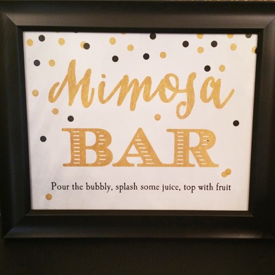Mimosa Bar 8x10" Sign