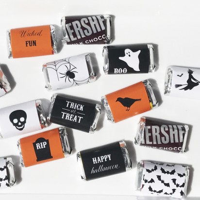 Halloween Mini Candy Bar Wrappers 