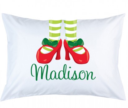 Personalized Mrs Claus Feet Pillow Case