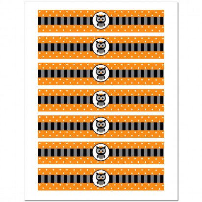 Halloween Girl Owl Napkin Rings