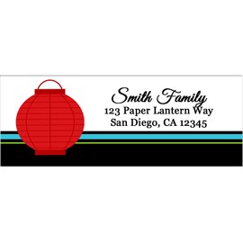 Paper Lantern Return Address Labels