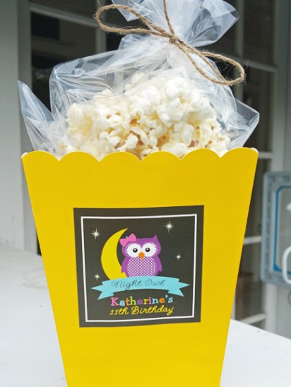 Night Owl Pajama Party Favor Tag