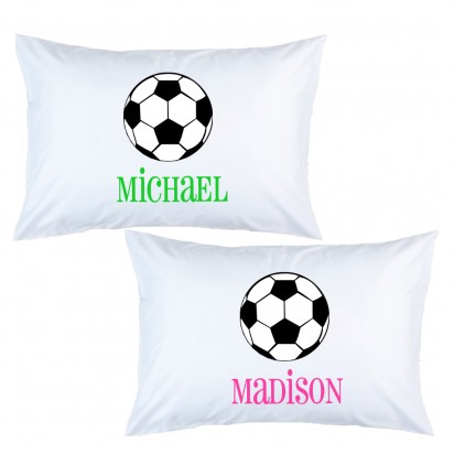 Personalized Soccer Pillow Case