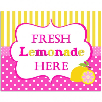 Pink Lemonade Party Sign