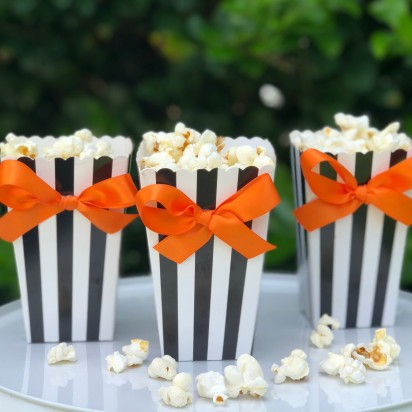 Halloween Popcorn Box with Bows10 Pack 