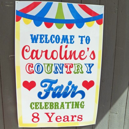 Country Fair Welcome Poster or Backdrop