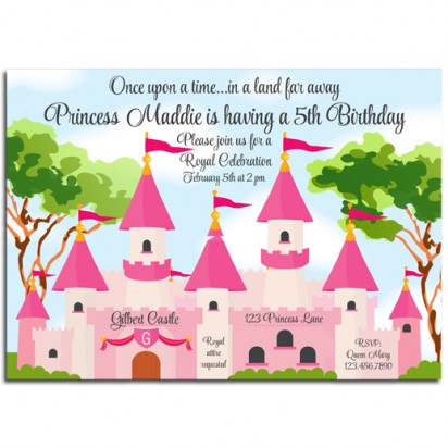 Princess Castle Party Invitation 