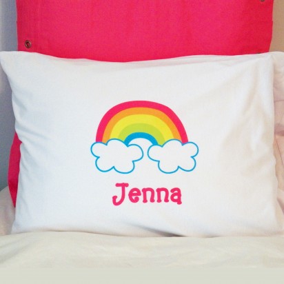 Personalized Rainbow Pillow Case