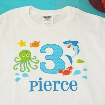 Under the Sea Birthday Party Shirt 