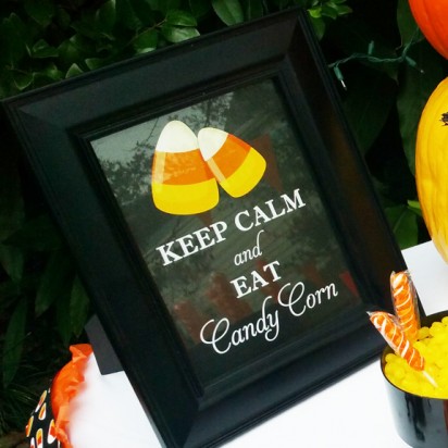 "Keep Calm and Eat Candy Corn" Sign