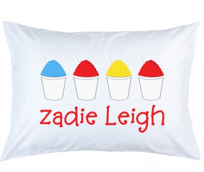 Personalized Snowball Pillow Case