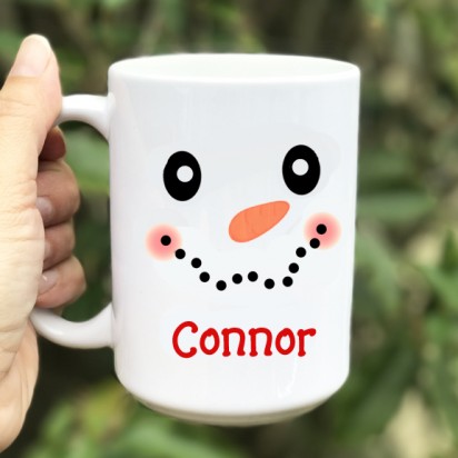 Personalized Snowman Mug - Deluxe