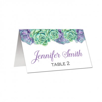 Succulent Place Card Escort Card
