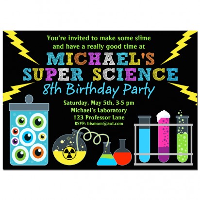 Super Science Invitation