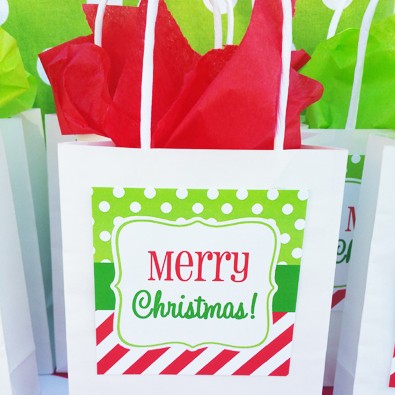 Christmas Party Favor Tag