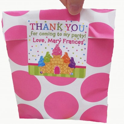 Ice Cream Candy Party Favor Tag - Sweet Dream Birthday