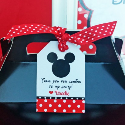 Mickey Mouse Favor Tags
