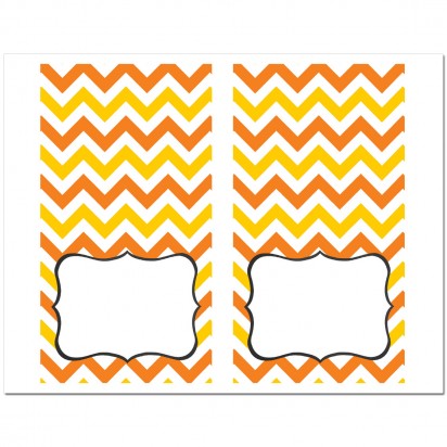 Halloween Candy Corn Food Labels