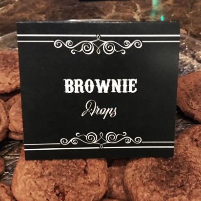 Halloween Tent Style Food and Drink Labels - Black and White