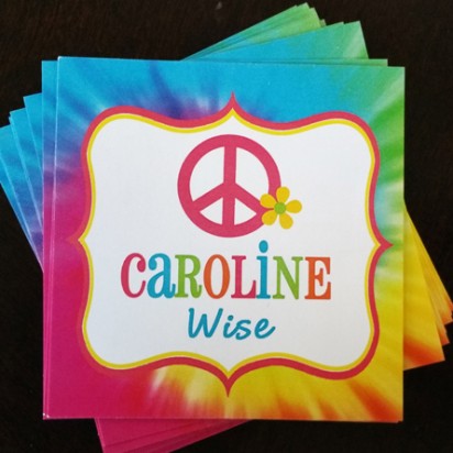 Tie Dye Calling Cards
