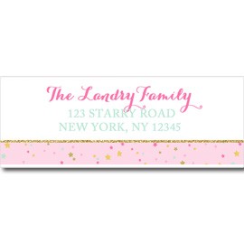 Twinkle Twinkle Little Star Party Return Address Labels 