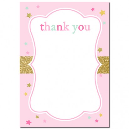 Twinkle Twinkle Little Star Party Thank You Notes