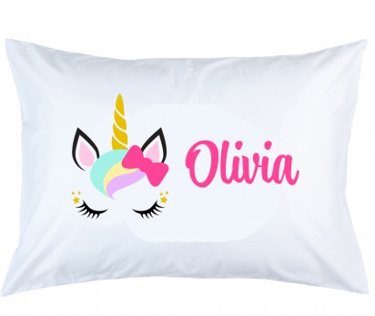 Personalized Unicorn Pillow Case