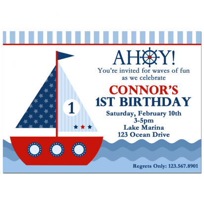 Sailboat Invitation