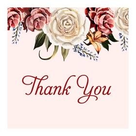 Antique Rose Favor Tags  - Vintage Floral