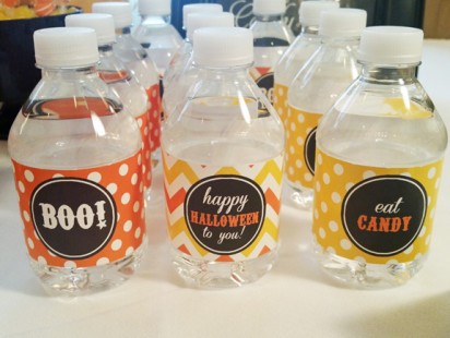Halloween Candy Corn Water Bottle Labels - Candy Corn Sweet Collection