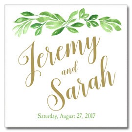 Greenery and Gold Favor Tags