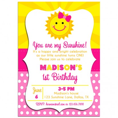 Sunshine Party Invitation