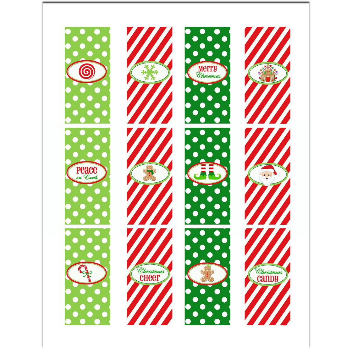 Christmas Candy Bar Wrappers To Print / Free Printable Christmas Candy