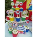 Country Fair Cupcake Toppers - Counctry at Heart Collection