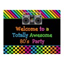 80's Party Welcome Sign