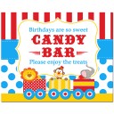 Circus Carnival Candy Bar 8x10" Sign 