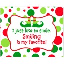 Elf "Smiling is my favorite" 8x10 Sign 