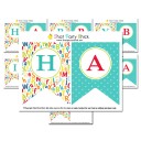 ABC 123 Happy Birthday Banner