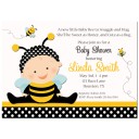 baby bee shower invitation